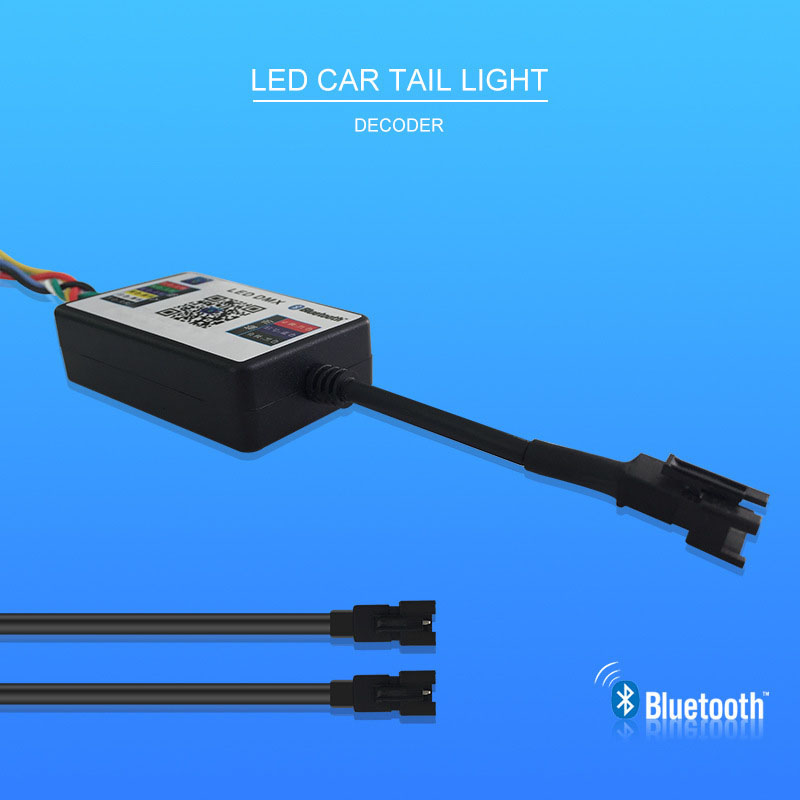 WS2811 DC12V LED Bluetooth Controller JST Connector for Car Tail Light Turn Signal Brake Light